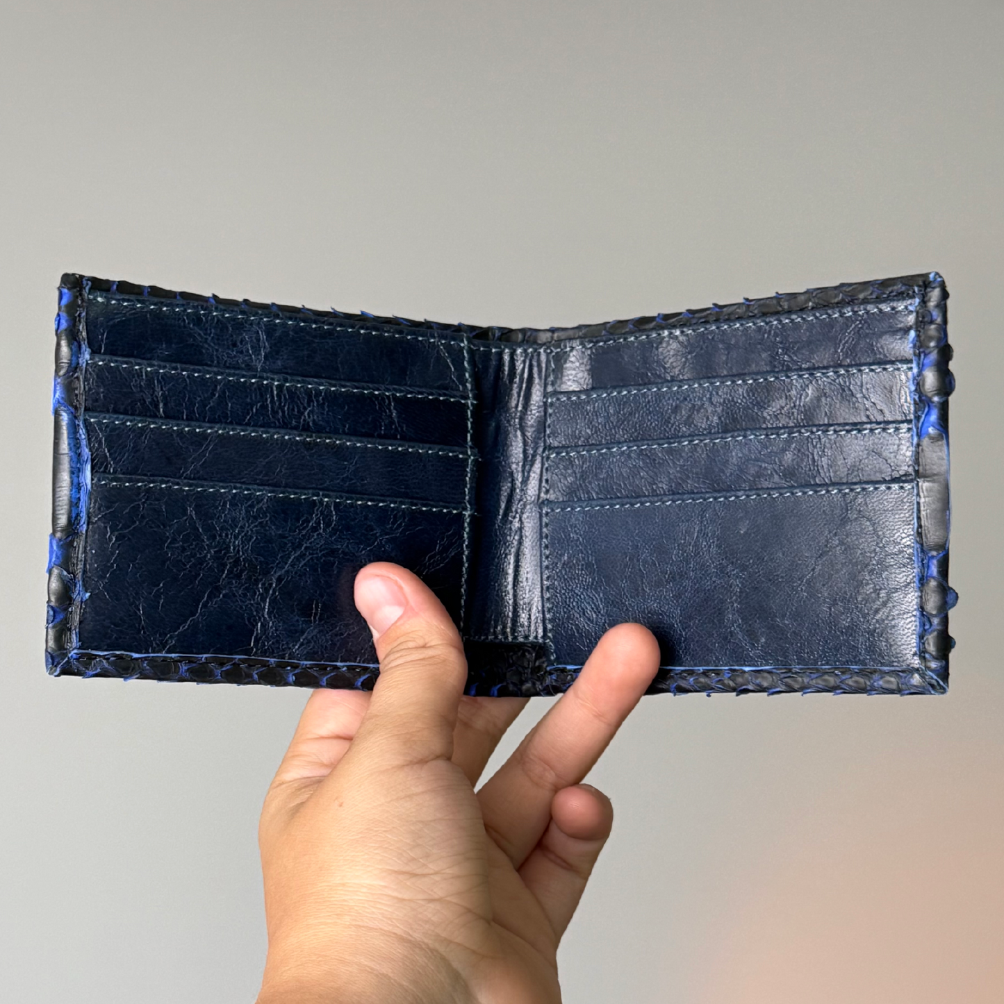 CARTERA SERPIENTE BLUE