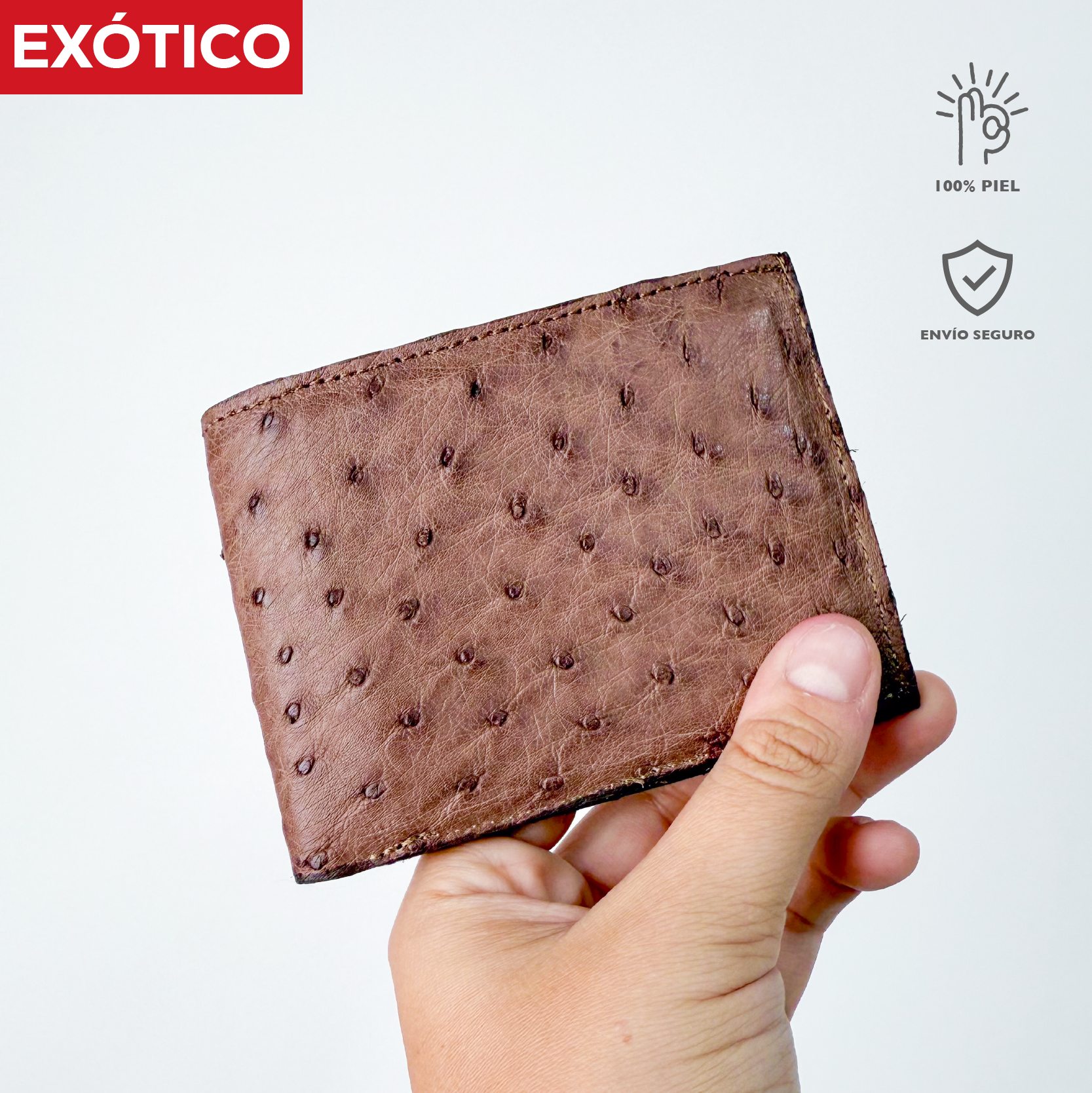 CARTERA AVESTRUZ CAFÉ