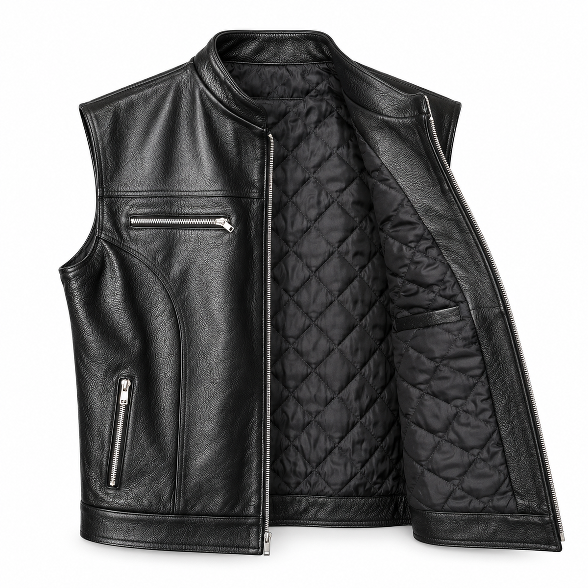 Chaleco Biker Negro