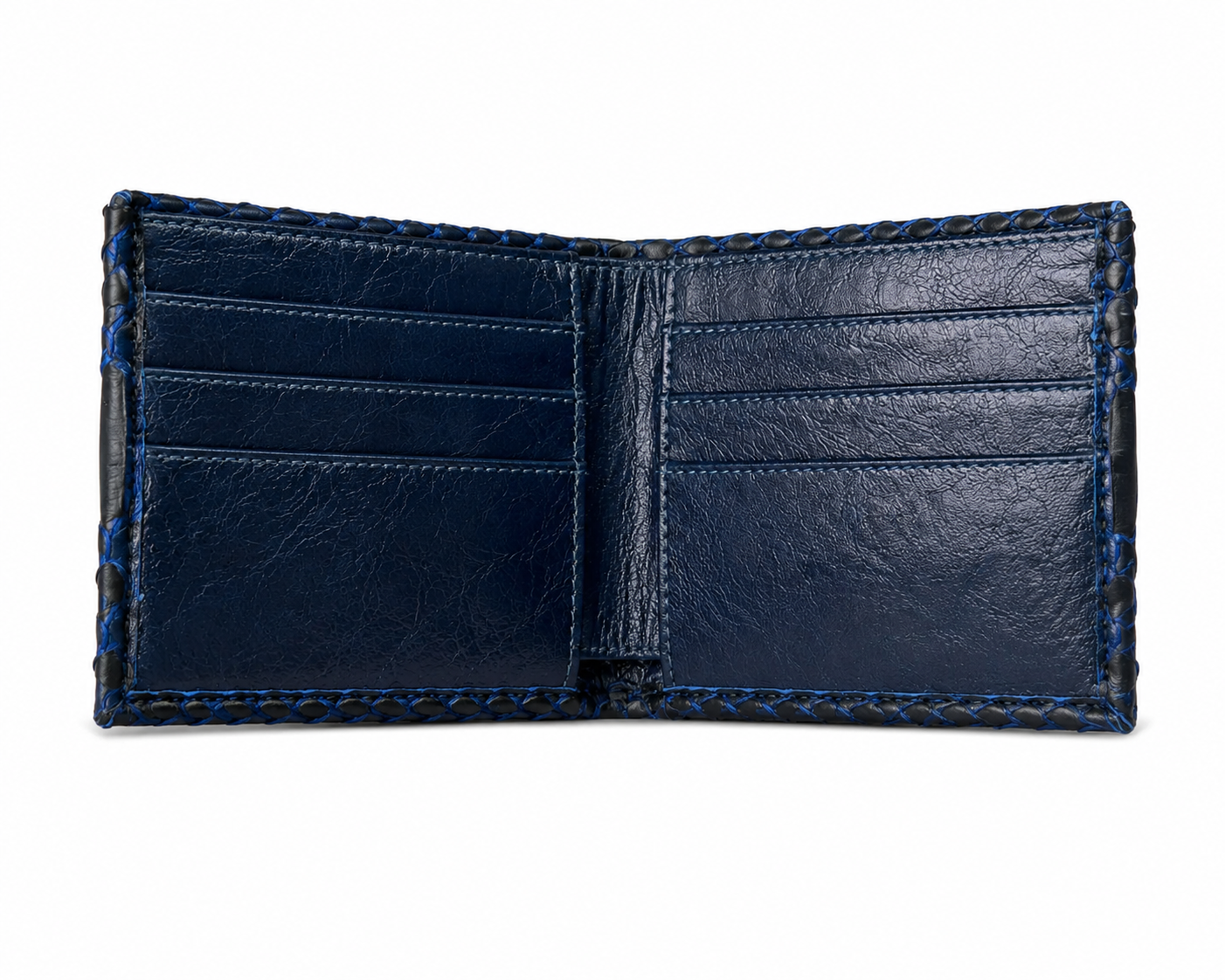CARTERA SERPIENTE  BLUE